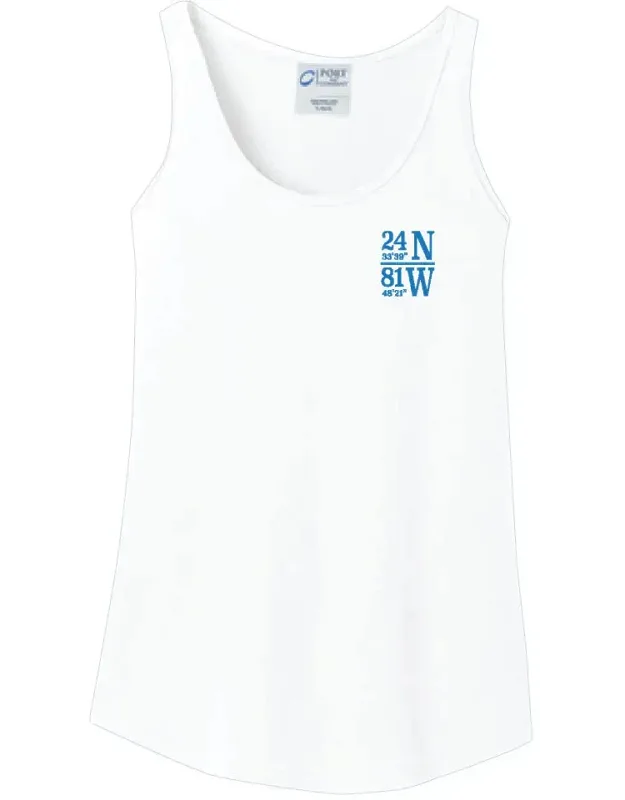 Power Boat Races Tank Top - Sleek Design, Curved Hem