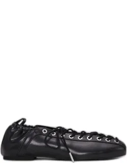 Oleatex Lace-up Ballerinas