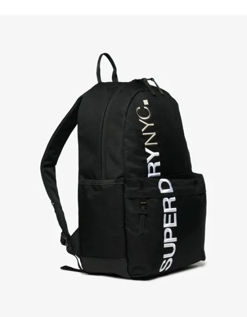 Superdry Nyc Montana Backpack With Padded Laptop Sleeve And Adjustable Straps