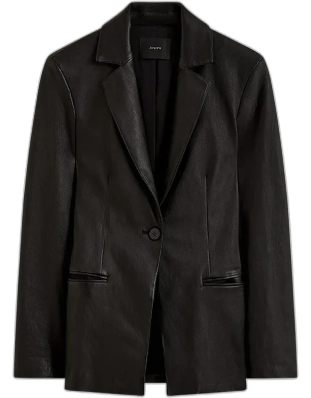 Pascal Single-button Leather Jacket