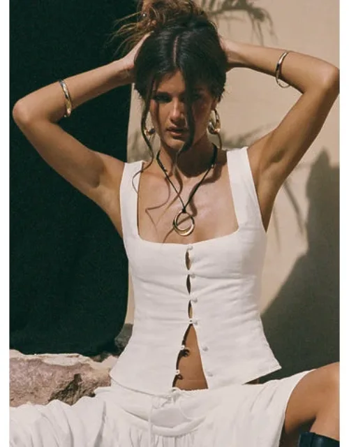 Linen Blend Top