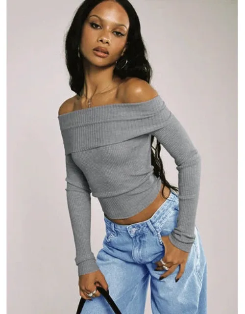 Off Shoulder Sweater