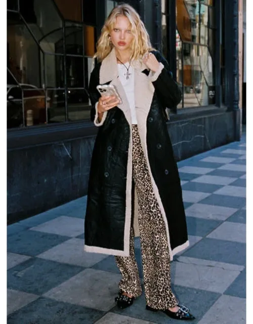 Day 'n' Night Longline Shearling Coat