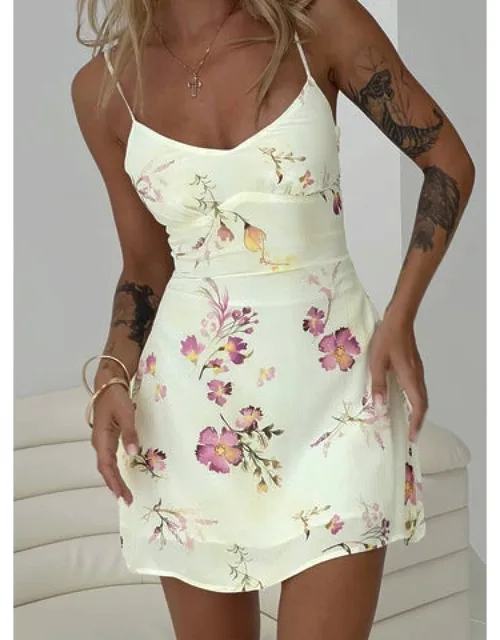 Jaye Mini Dress With Adjustable Shoulder Straps And Invisible Zip Fastening