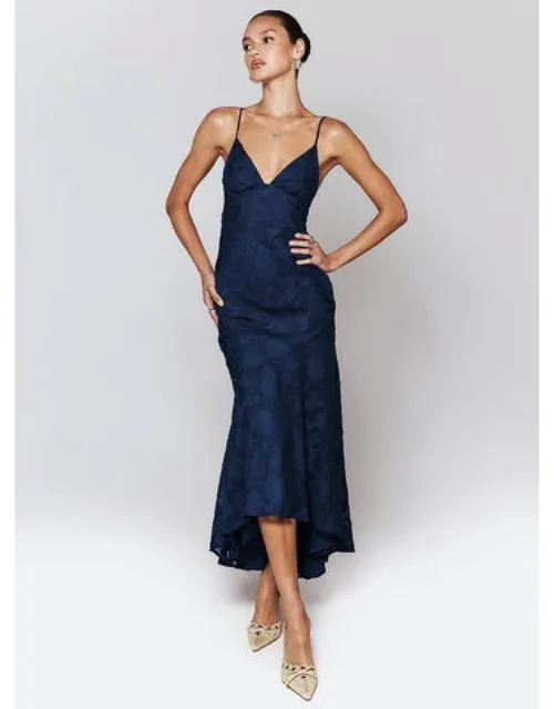 Cyrene Maxi Dress With V Neckline And Open Back