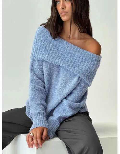 Parkley Boucle Off The Shoulder Sweater