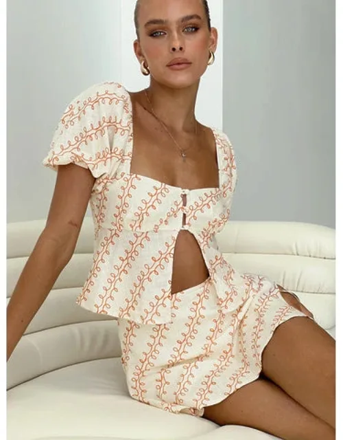 Passionfruit Linen Blend Top