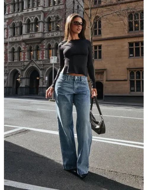 Serenitia Mid Rise Relaxed Jeans