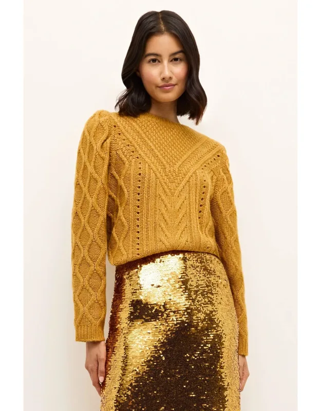 Felicia Sweater With Keyhole Opening And Bow Detail