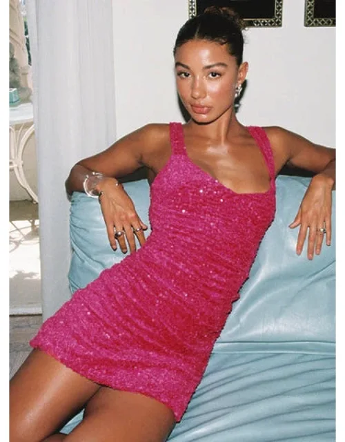 Centerfold Sequin Mini Dress
