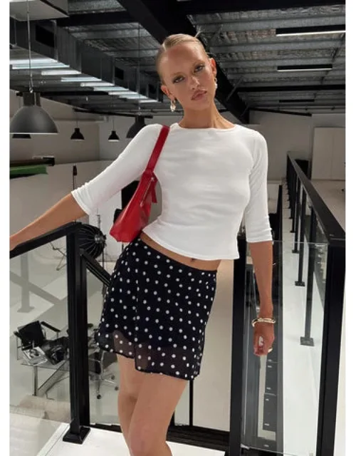 Dapple Bias Mini Skirt