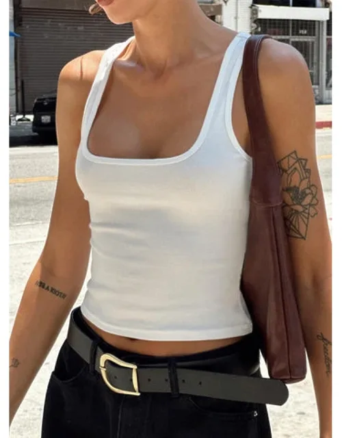 Baseline Square Neck Rib Tank Top
