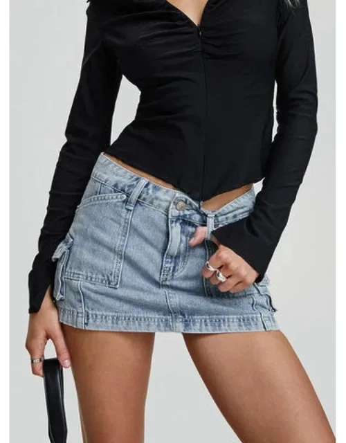 Pacific Coast Denim Cargo Skirt