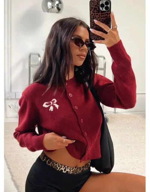 With A Bow Cardigan