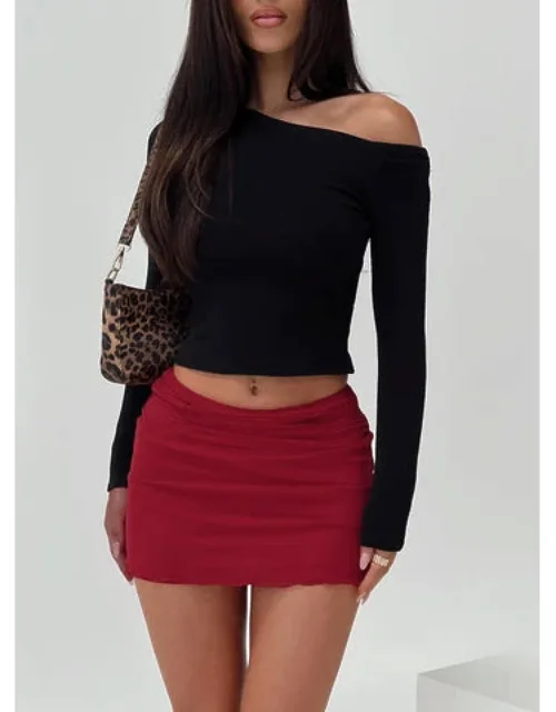 Ruched Mini Skirt