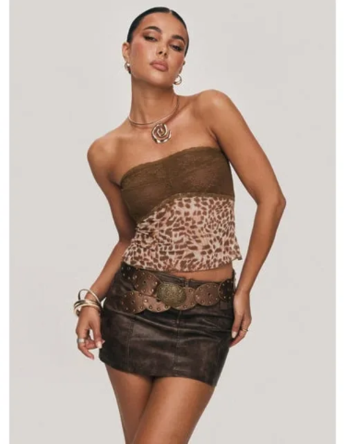 Anarchy Faux Leather Mini Skirt