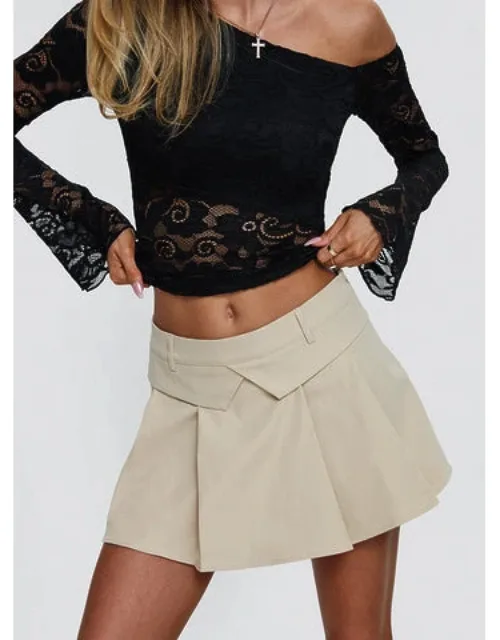 Pleated Mini Skirt