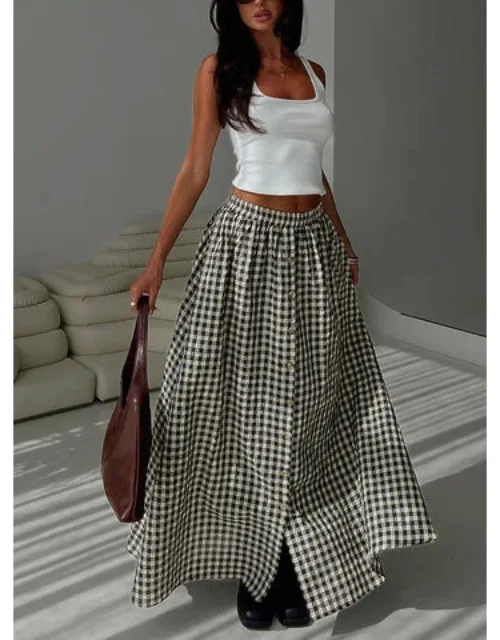 Cartmel Check Maxi Skirt