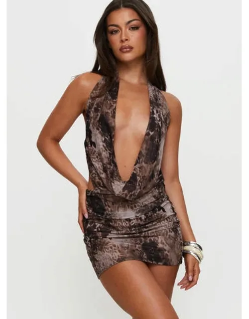 Tigress Halter Mini Dress