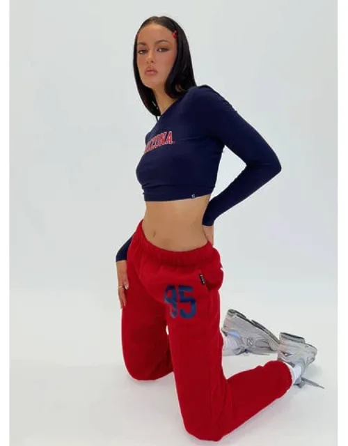 U Of A Sweatpants With Elasticated Waistband & Graphic Print Detail