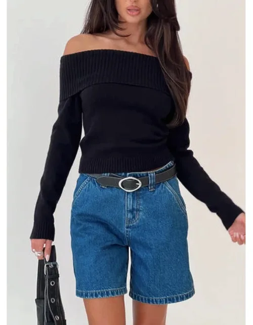 Off The Shoulder Long Sleeve Sweater
