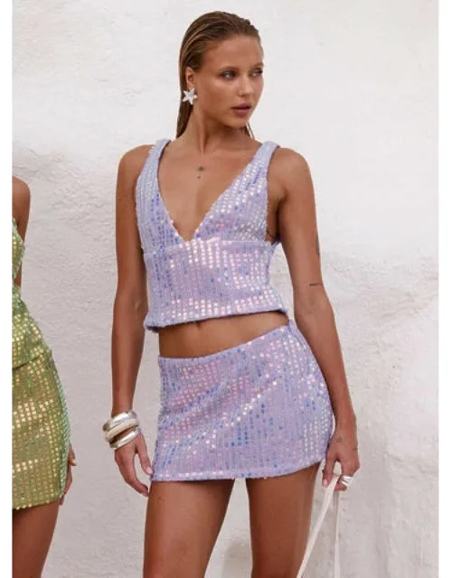 Headliner Shimmer Mini Skirt