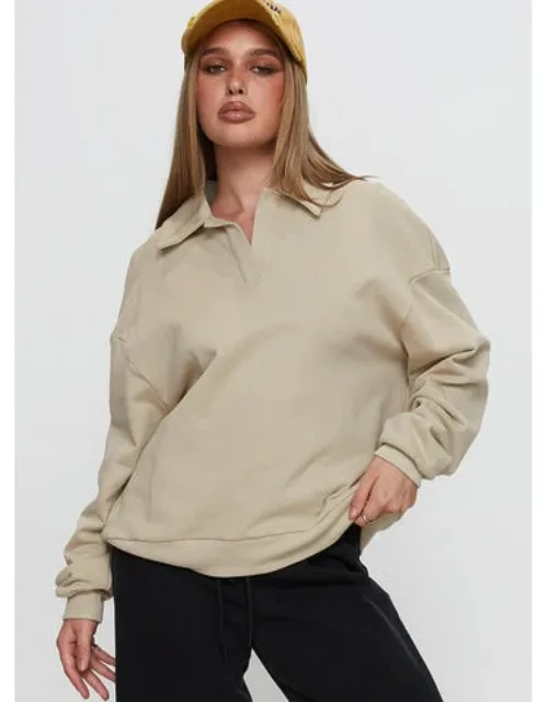 Back Around Collared Fleece Jumper
