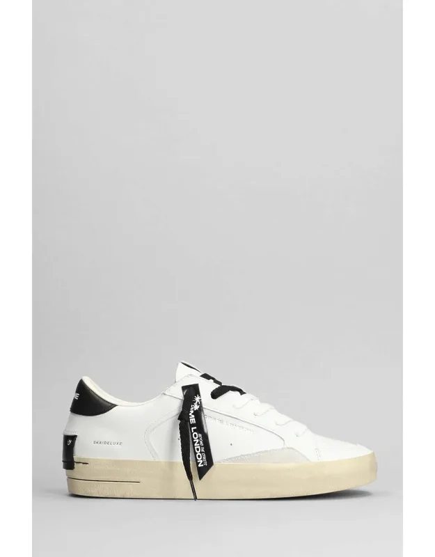 Crime Sk8 Deluxe Sneakers, Round Toe, Rubber Outsole