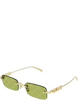 Eyewear Sunglasses Rectangle Metal 52 Mm Lens Width