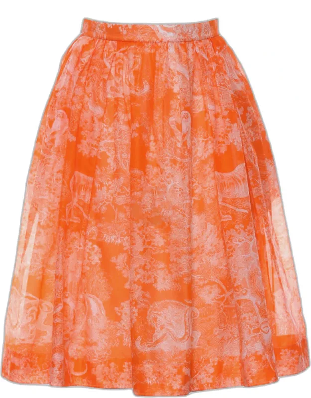 Knee-length Printed Skirt