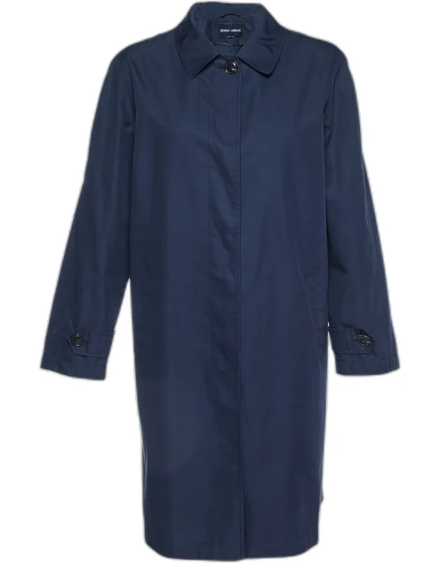 Cotton Blend Mid-length Coat