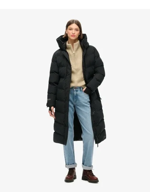 City Chevron Padded Longline Coat