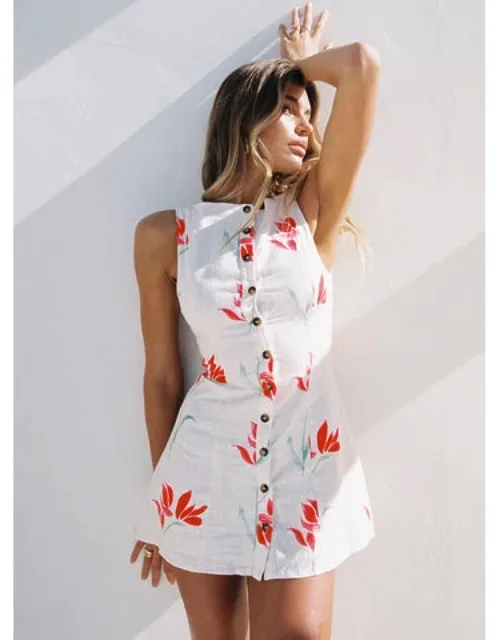 Linen Mini Dress
