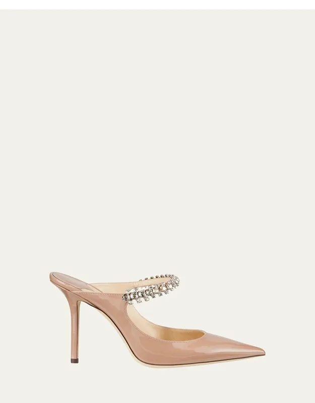 Patent Crystal-strap High-heel Pumps