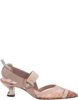 Colibri 55mm Mesh Slingback Pumps