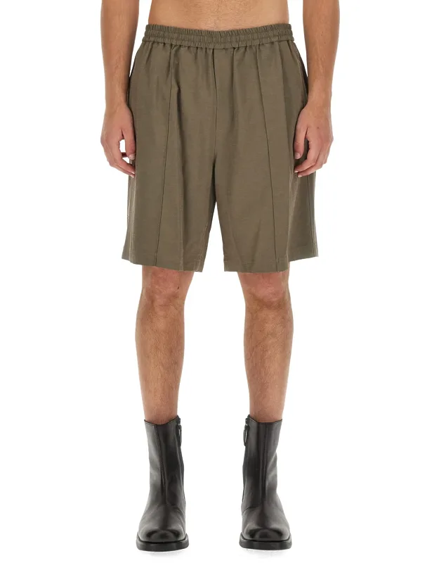 Pull-on Shorts With Inside Drawstring Closure