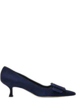 Maysale Suede Buckle Pump
