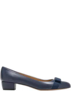 Vara Leather Bow Low Pump