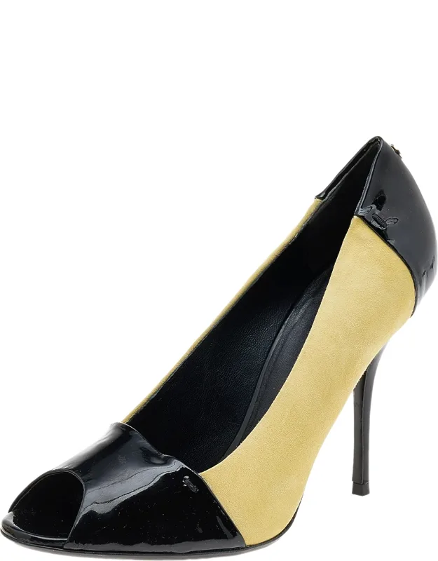 Peep Toe Pumps With Tall Heels