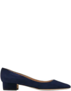 Suede Block-heel Pumps