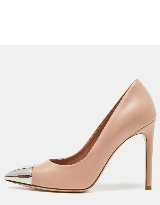 Leather Pointed Toe Pumps