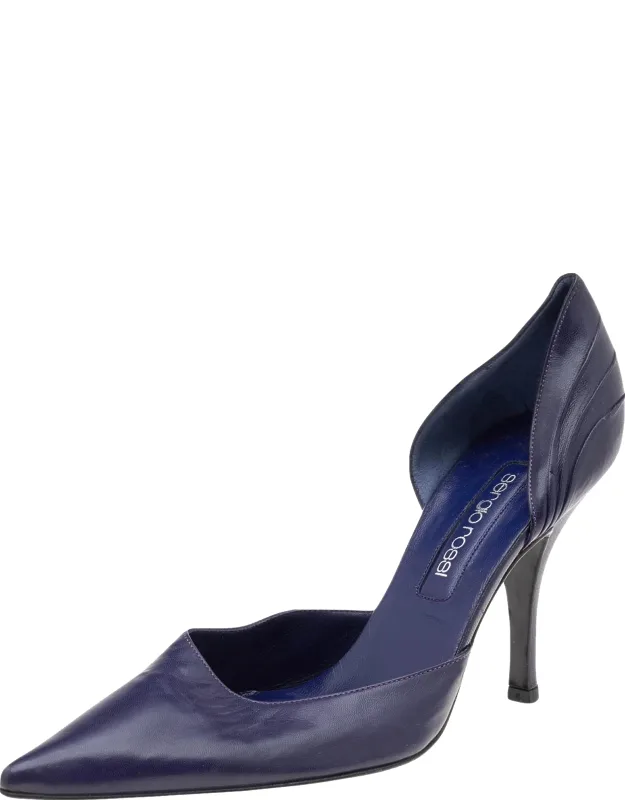 Leather Pointed Toe Pumps