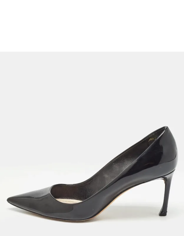 Dior Black Patent Leather Pointed Toe Pumps