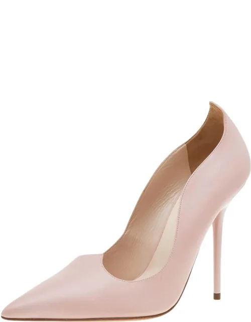 Leather Pointed Toe Pumps