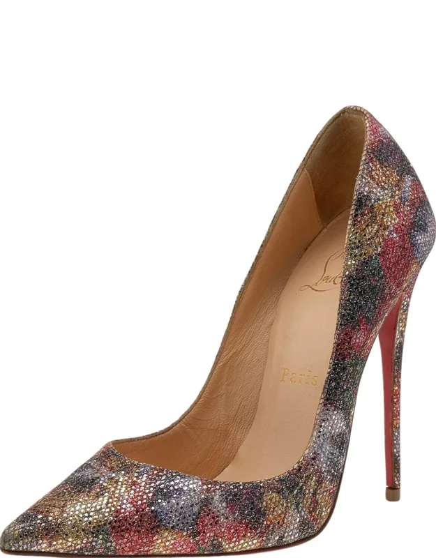 Metallic Floral Glitter So Kate Pumps