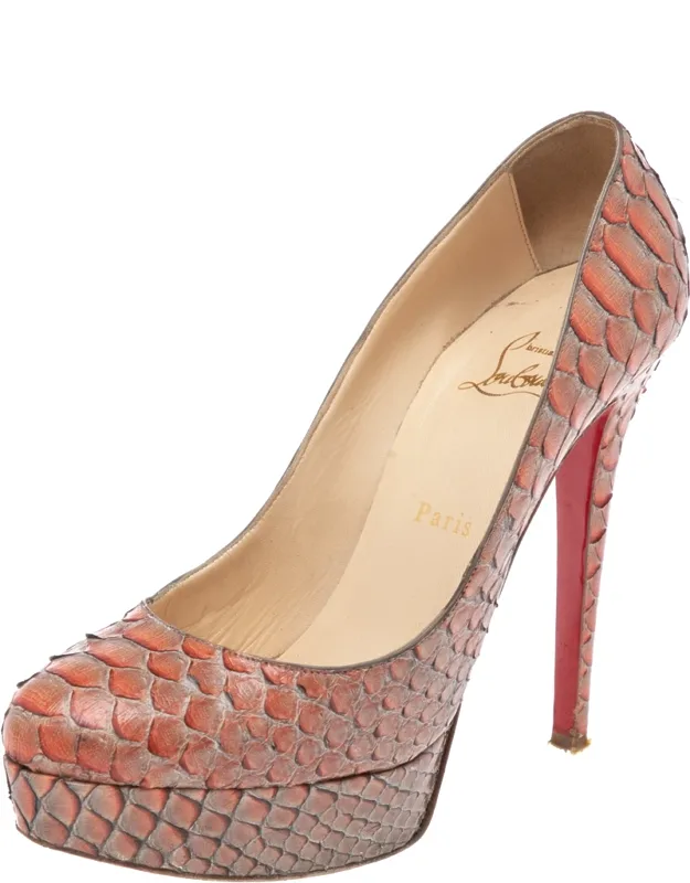 Python Leather Bianca Pumps