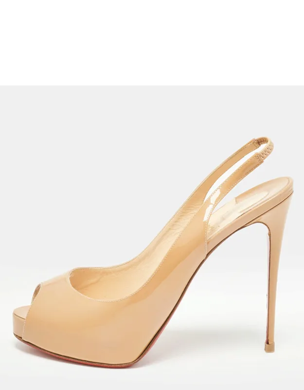 Private Number Slingback Pumps With Sturdy Heels And Durable Soles