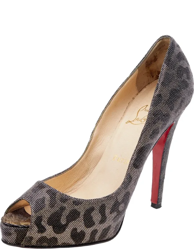 Very Prive Pumps With Peep Toes And Slim Heels