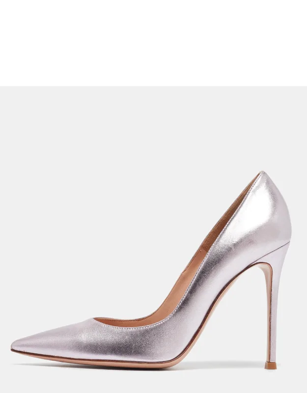 Metallic Leather Pumps