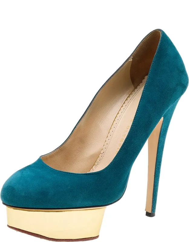 Suede Platform Pumps